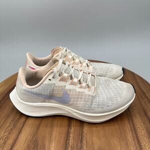 Nike Air Zoom Pegasus 37 Shoes Womens Sz 8 White Running Comfort Walking Sneaker